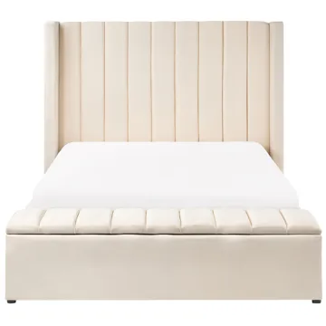 Dobbeltseng Noyers 140x200 cm - Off-White - Møbler - Senge - Sengeramme & sengestel