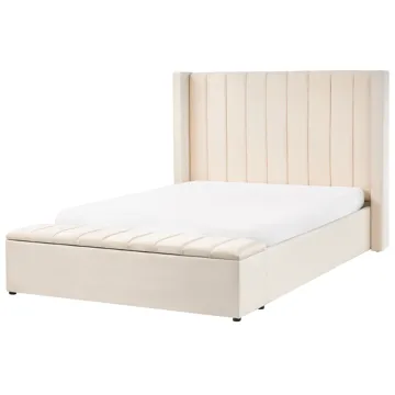 Dobbeltseng Noyers 140x200 cm - Off-White - Møbler - Senge - Sengeramme & sengestel