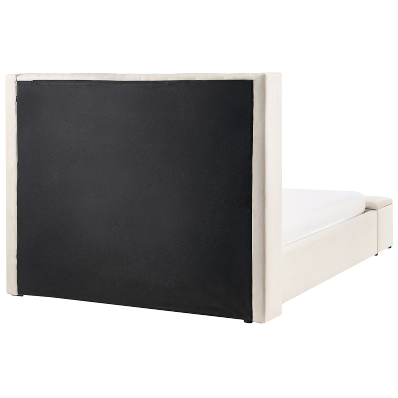 Dobbeltseng Noyers 140x200 cm - Off-White - Møbler - Senge - Sengeramme & sengestel