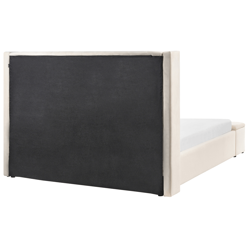 Dobbeltseng Noyers 160x200 cm - Off-White - Møbler - Senge - Sengeramme & sengestel