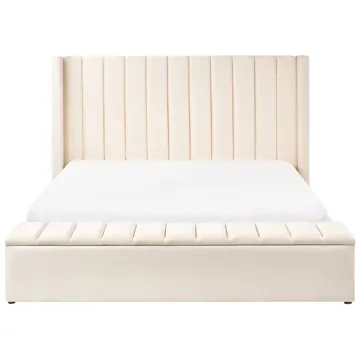 Dobbeltseng Noyers 180x200 cm - Off-White - Møbler - Senge - Sengeramme & sengestel