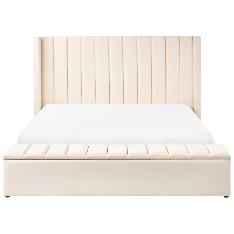 Dobbeltseng Noyers 180x200 cm - Off-White - Møbler - Senge - Sengeramme & sengestel