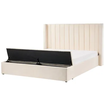 Dobbeltseng Noyers 180x200 cm - Off-White - Møbler - Senge - Sengeramme & sengestel