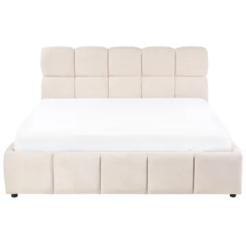 Dobbeltseng Noyon 160x200 cm - Lys beige - Møbler - Senge - Sengeramme & sengestel