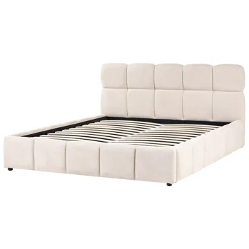 Dobbeltseng Noyon 180x200 cm - Lys beige - Møbler - Senge - Sengeramme & sengestel