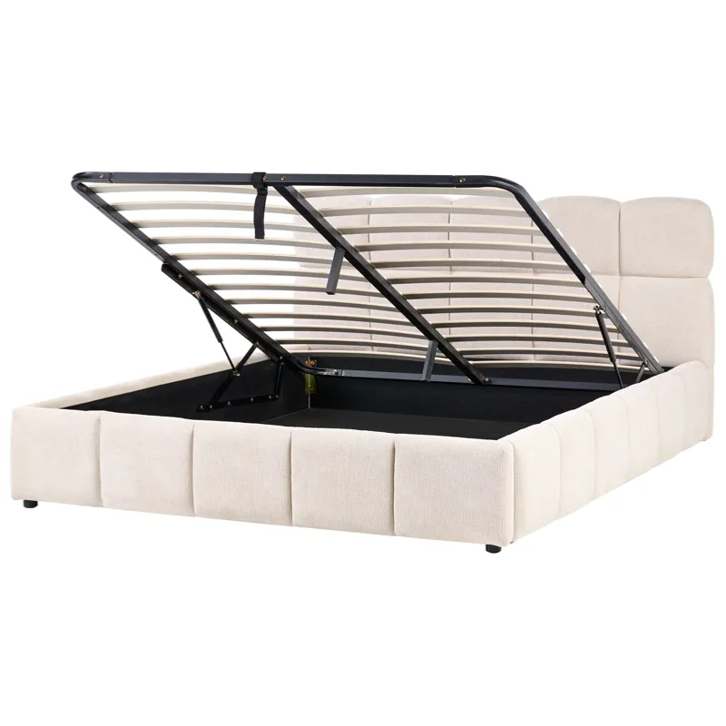 Dobbeltseng Noyon 180x200 cm - Lys beige - Møbler - Senge - Sengeramme & sengestel