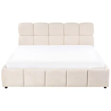 Dobbeltseng Noyon 180x200 cm - Lys beige - Møbler - Senge - Sengeramme & sengestel