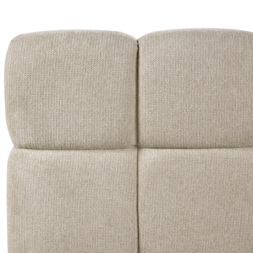 Dobbeltseng Noyon 180x200 cm - Taupe - Møbler - Senge - Sengeramme & sengestel