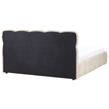 Dobbeltseng Noyon 180x200 cm - Taupe - Møbler - Senge - Sengeramme & sengestel