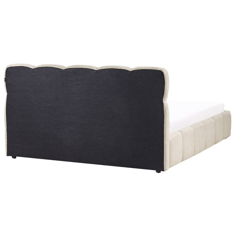 Dobbeltseng Noyon 180x200 cm - Taupe - Møbler - Senge - Sengeramme & sengestel