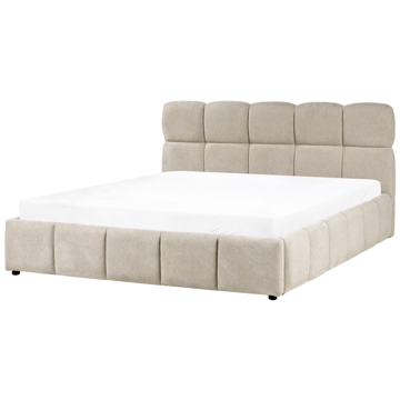 Dobbeltseng Noyon 180x200 cm - Taupe - Møbler - Senge - Sengeramme & sengestel