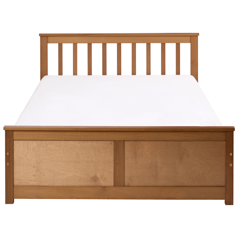Dobbeltseng Olendon 120x200 - Brun - Møbler - Senge - Sengeramme & sengestel