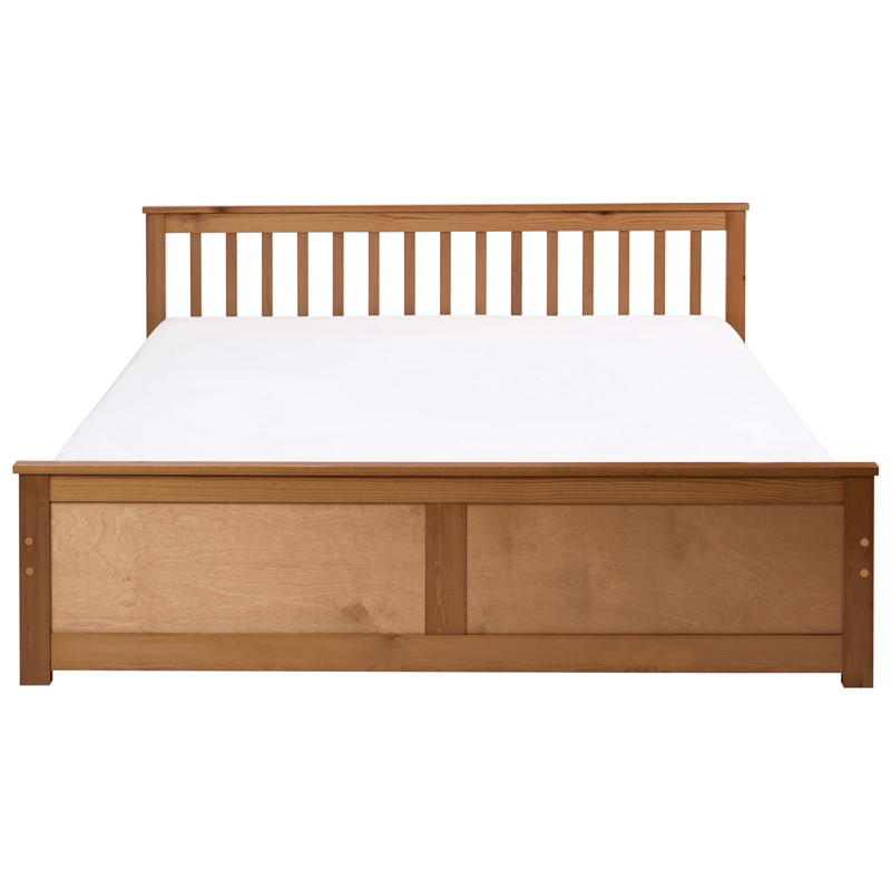 Dobbeltseng Olendon 180x200 - Brun - Møbler - Senge - Sengeramme & sengestel