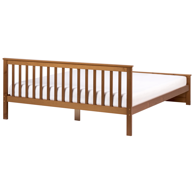 Dobbeltseng Olendon 180x200 - Brun - Møbler - Senge - Sengeramme & sengestel