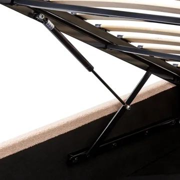 Dobbeltseng Orbey 120x200 cm - Beige - Møbler - Senge - Sengeramme & sengestel