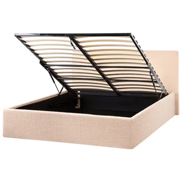 Dobbeltseng Orbey 120x200 cm - Beige - Møbler - Senge - Sengeramme & sengestel