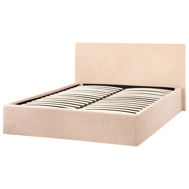 Dobbeltseng Orbey 120x200 cm - Beige - Møbler - Senge - Sengeramme & sengestel