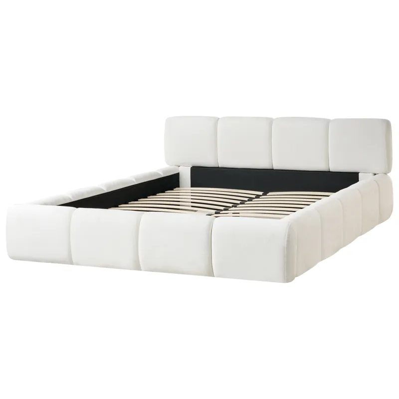 Dobbeltseng Orville 160x200 cm - Off-White - Møbler - Senge - Sengeramme & sengestel