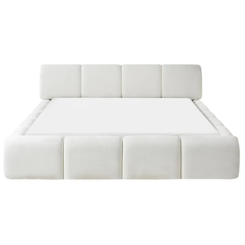 Dobbeltseng Orville 160x200 cm - Off-White - Møbler - Senge - Sengeramme & sengestel