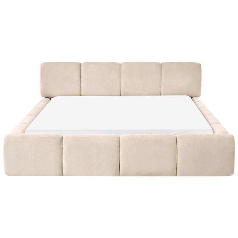 Dobbeltseng Orville 160x200 cm - Taupe - Møbler - Senge - Sengeramme & sengestel