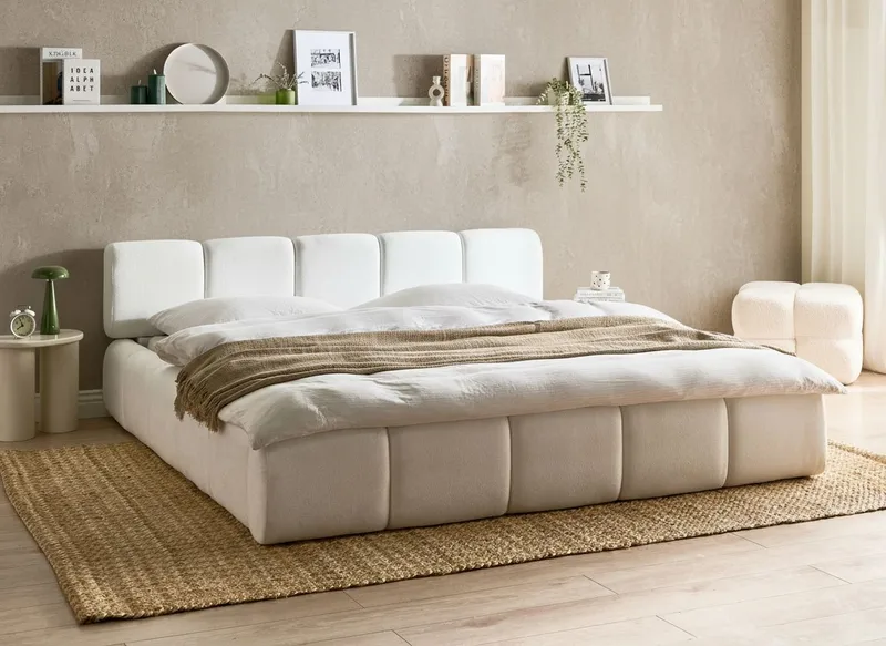 Dobbeltseng Orville 180x200 cm - Off-white - Møbler - Senge - Sengeramme & sengestel