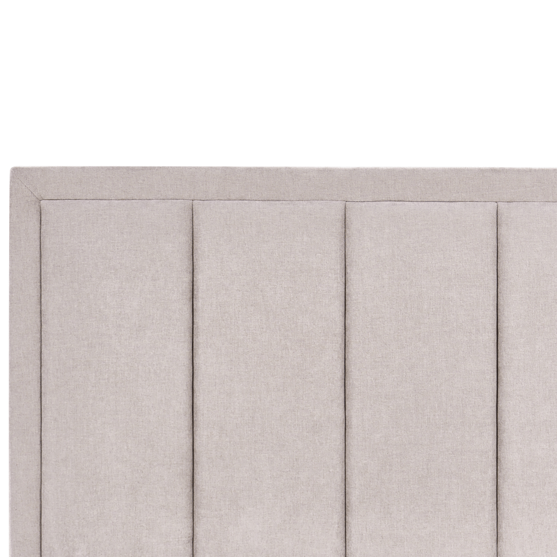 Dobbeltseng Quiberon 140x200 cm - Taupe - Møbler - Senge - Sengeramme & sengestel