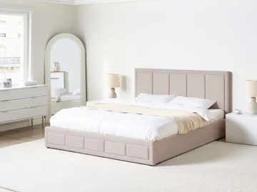 Dobbeltseng Quiberon 180x200 cm - Beige - Møbler - Senge - Sengeramme & sengestel