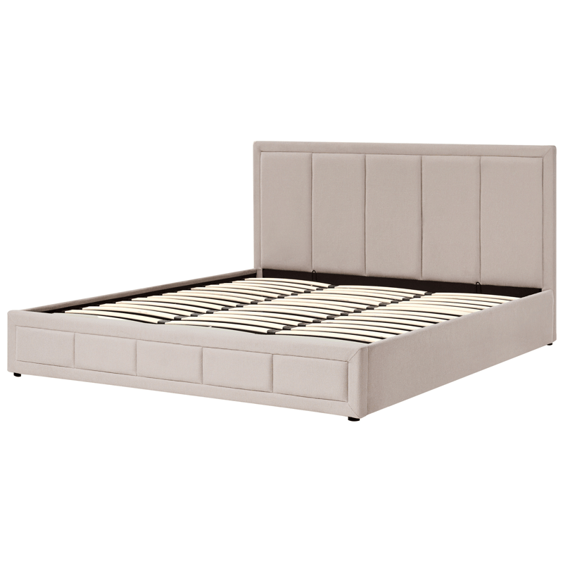 Dobbeltseng Quiberon 180x200 cm - Beige - Møbler - Senge - Sengeramme & sengestel