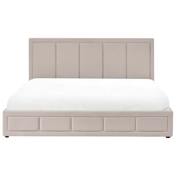 Dobbeltseng Quiberon 180x200 cm - Beige - Møbler - Senge - Sengeramme & sengestel