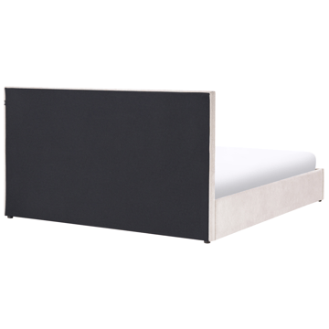 Dobbeltseng Quiberon 180x200 cm - Taupe - Møbler - Senge - Sengeramme & sengestel
