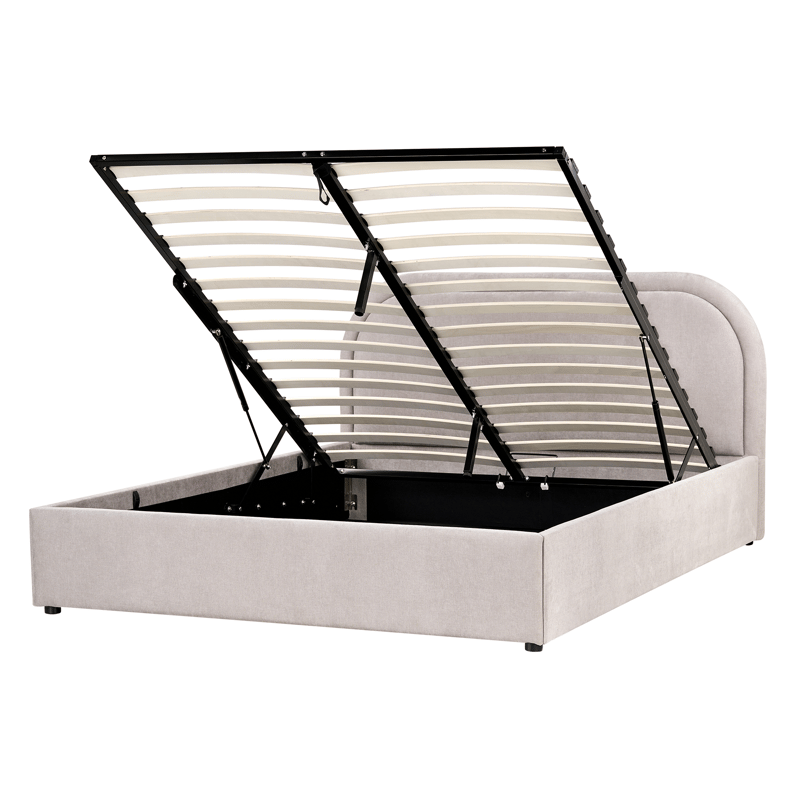 Dobbeltseng Quillien 140x200 cm, Taupe