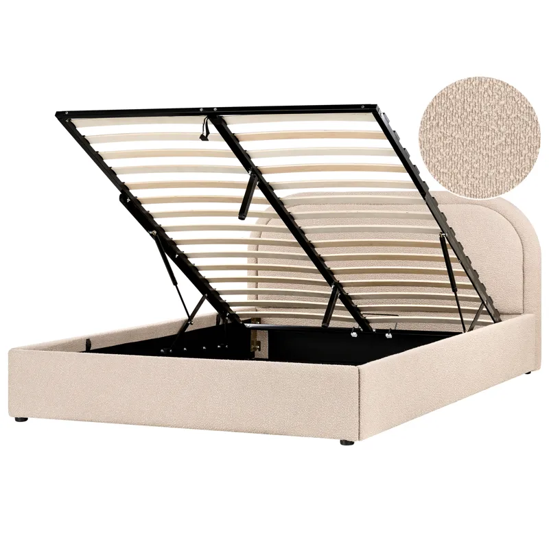 Dobbeltseng Quillien 160x200 cm, Beige