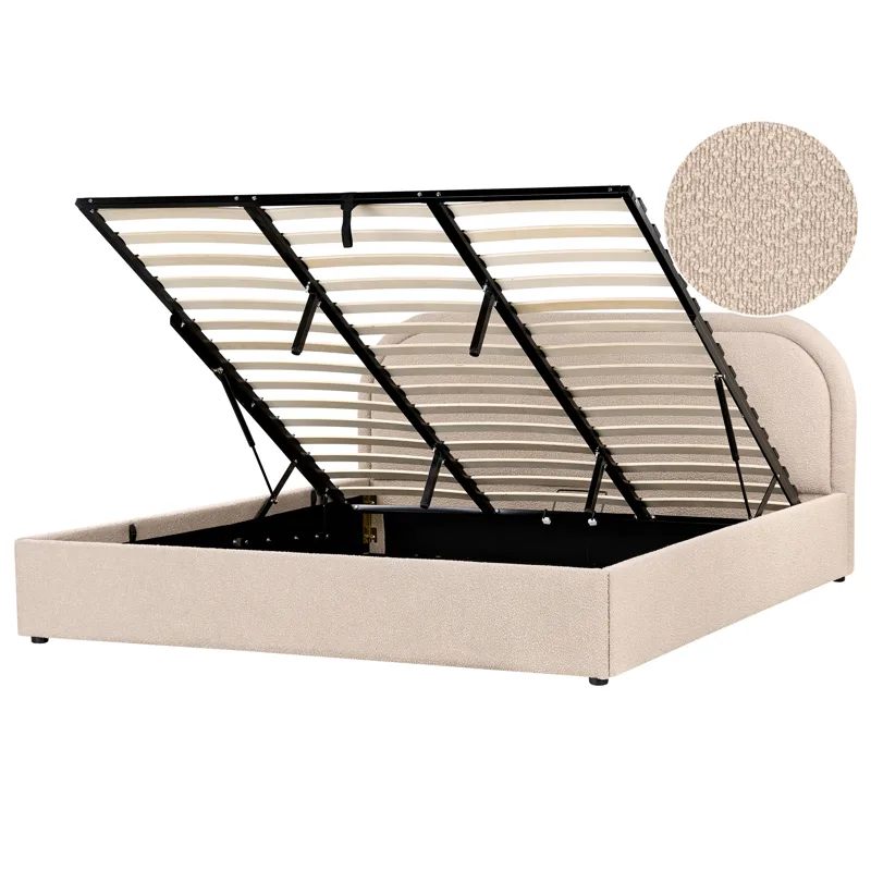 Dobbeltseng Quillien 180x200 cm, Beige