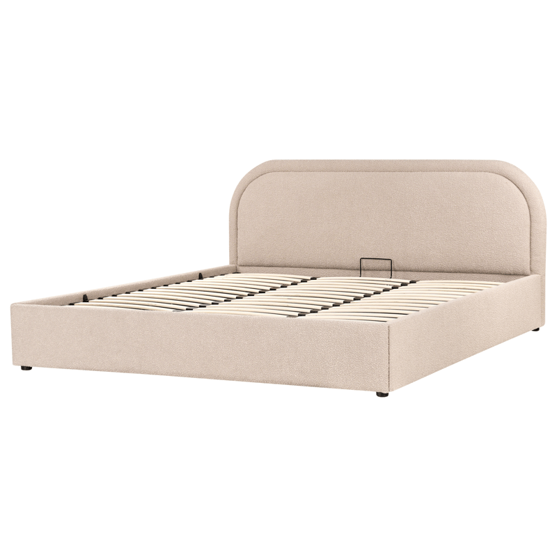 Dobbeltseng Quillien 180x200 cm - Beige - Møbler - Senge - Sengeramme & sengestel