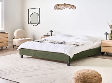 Dobbeltseng Roanne 180x200 cm - Mørkegrøn - Møbler - Senge - Sengeramme & sengestel