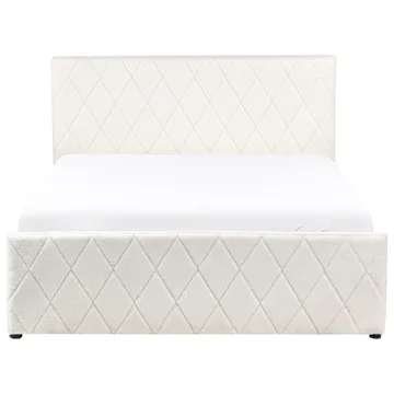 Dobbeltseng Rochefort 140x200 cm - Off-White - Møbler - Senge - Sengeramme & sengestel