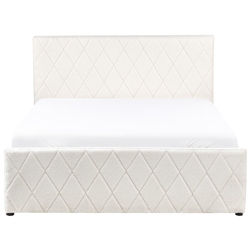 Dobbeltseng Rochefort 140x200 cm - Off-White - Møbler - Senge - Sengeramme & sengestel