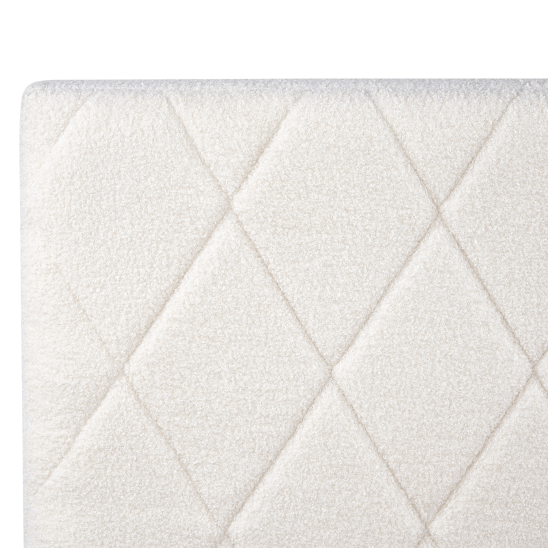 Dobbeltseng Rochefort 140x200 cm - Off-White - Møbler - Senge - Sengeramme & sengestel