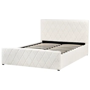 Dobbeltseng Rochefort 140x200 cm - Off-White - Møbler - Senge - Sengeramme & sengestel