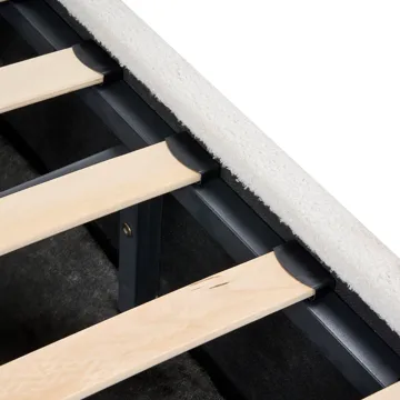 Dobbeltseng Rochefort 140x200 cm - Off-White - Møbler - Senge - Sengeramme & sengestel
