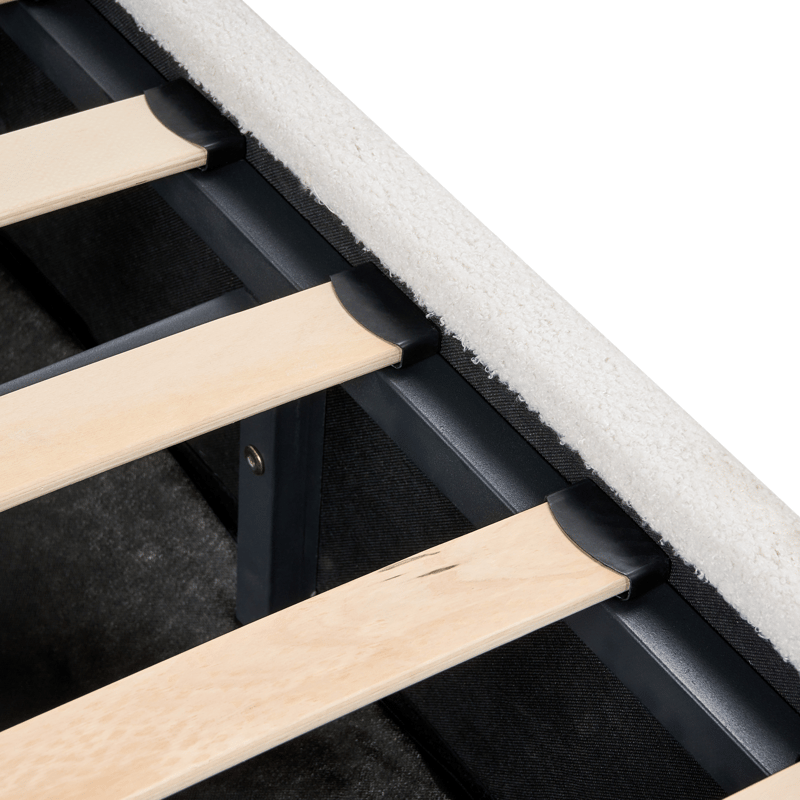 Dobbeltseng Rochefort 140x200 cm - Off-White - Møbler - Senge - Sengeramme & sengestel