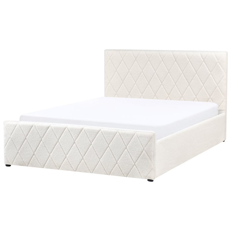 Dobbeltseng Rochefort 140x200 cm - Off-White - Møbler - Senge - Sengeramme & sengestel