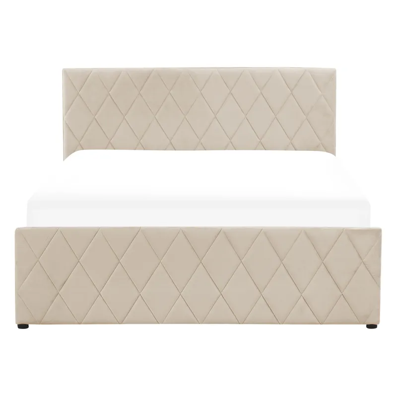 Dobbeltseng Rochefort 180x200 cm - Beige - Møbler - Senge - Sengeramme & sengestel