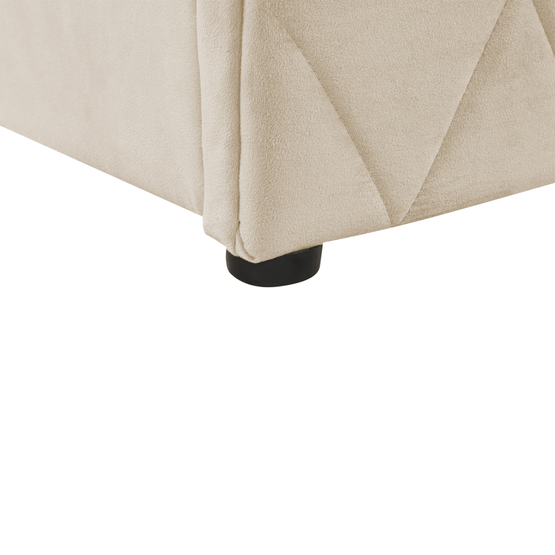 Dobbeltseng Rochefort 180x200 cm - Beige - Møbler - Senge - Sengeramme & sengestel