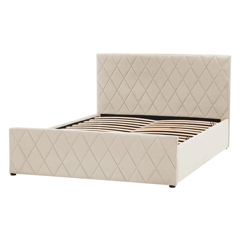 Dobbeltseng Rochefort 180x200 cm - Beige - Møbler - Senge - Sengeramme & sengestel