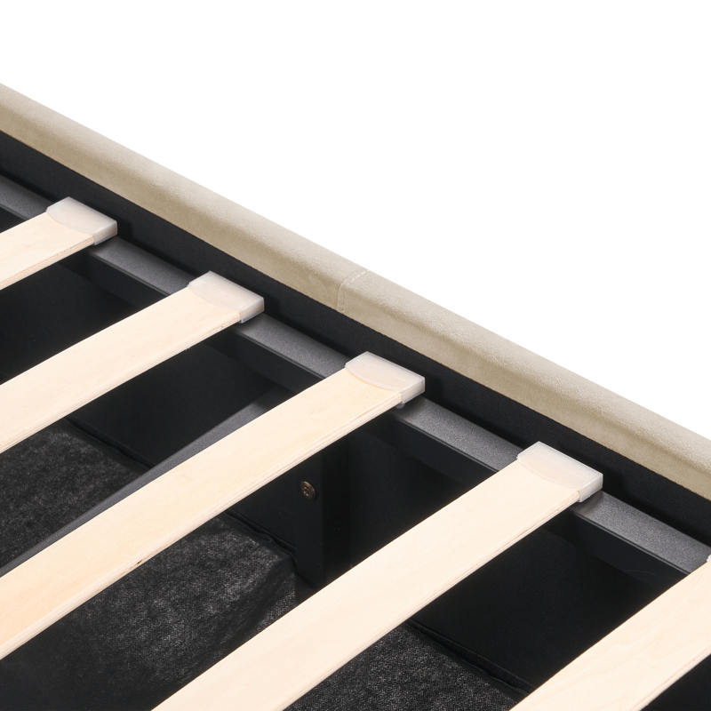 Dobbeltseng Rochefort 180x200 cm - Beige - Møbler - Senge - Sengeramme & sengestel