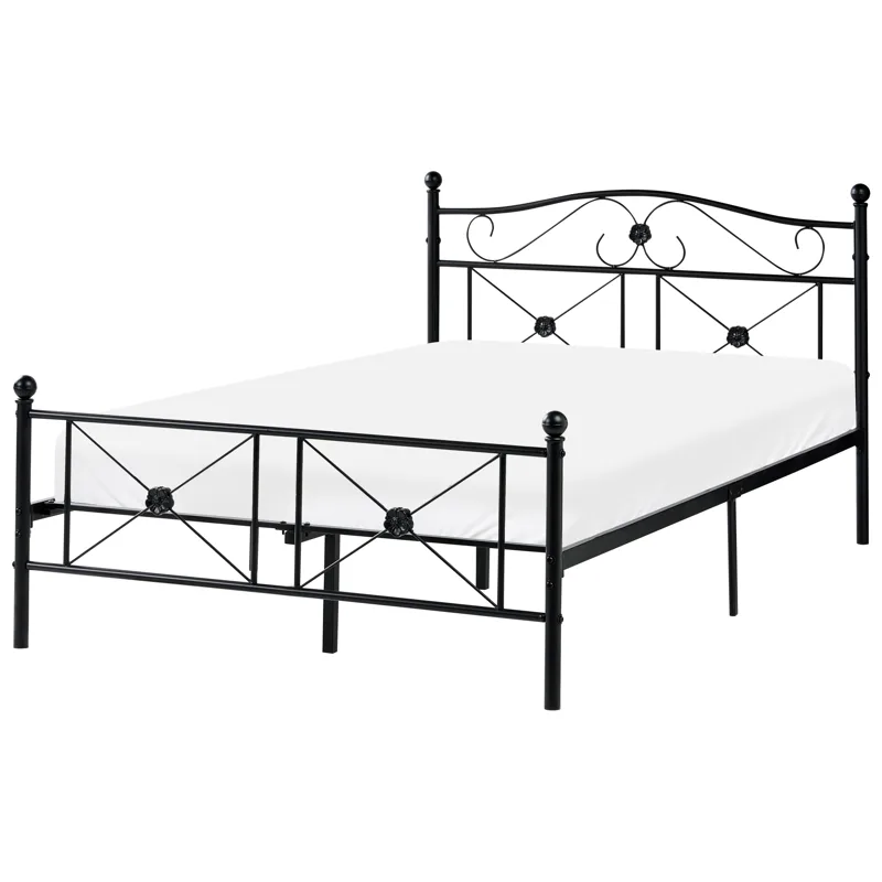 Dobbeltseng Rodez 120x200 cm, Sort