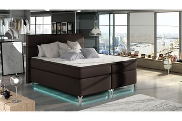 Rodgerez rammeseng 180x200 cm - Brun - Møbler - Senge - Boxmadras & boxseng