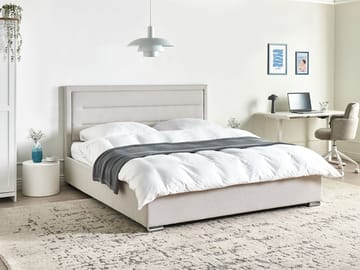 Dobbeltseng Rouen 180x200 cm - Lysbeige - Møbler - Senge - Sengeramme & sengestel