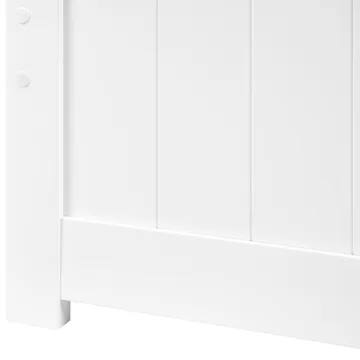 Dobbeltseng Sabran 160x200 - Hvid - Møbler - Senge - Sengeramme & sengestel